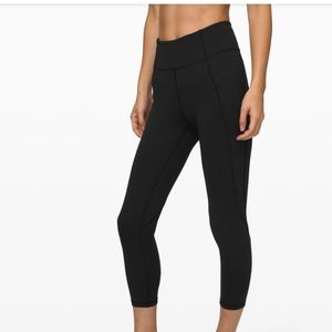 Time To Sweat Crop 23" *Highrise*